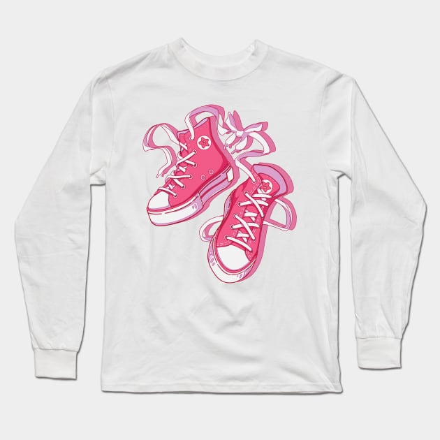 The cute pink shoes Long Sleeve T-Shirt by AnGo